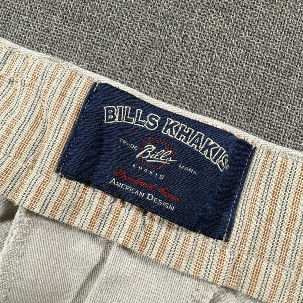 Bills Khakis Chinos Mens 40x30 Stone White Standard Issue Cotton Twill Pants